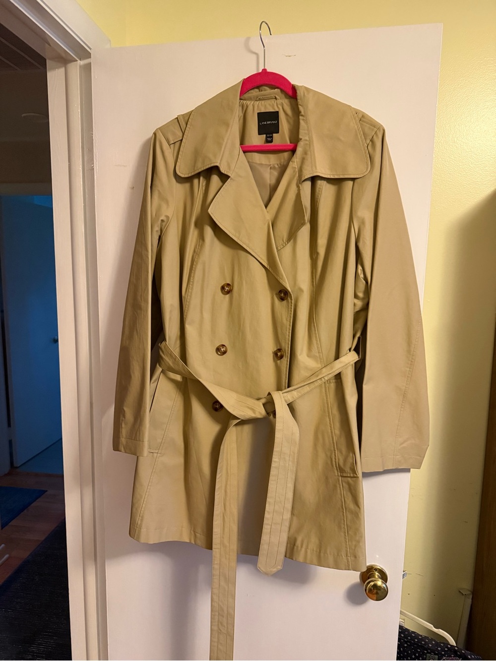 London Fog Women's Tan Trench Coat - Classic Double-Breasted Style